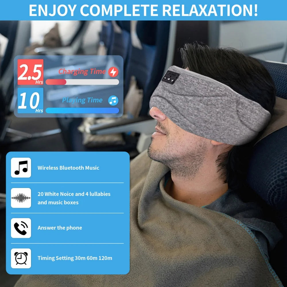 3D Sleep Headset Wireless Bluetooth V5.0 Headset