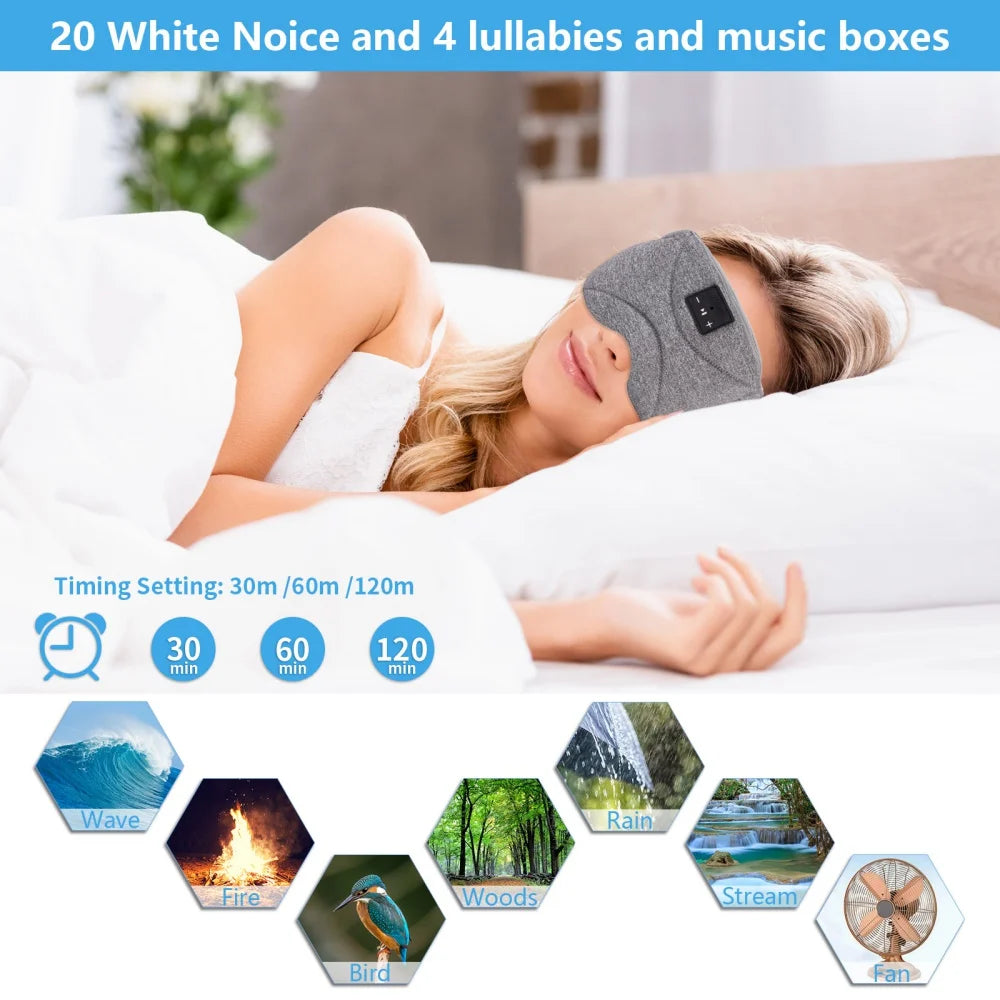 3D Sleep Headset Wireless Bluetooth V5.0 Headset