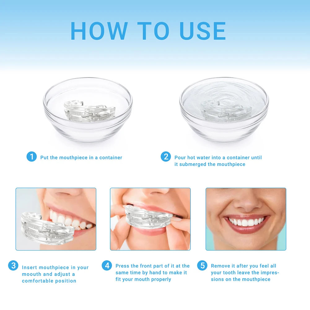 New Mouth Guard Anti-Snoring Teeth Mouthpiece